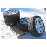 (4) BRIDGESTONE 255/50R20 TIRES ON 5-BOLT ALUMINUM