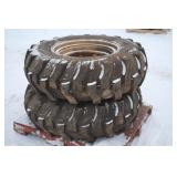 (2) ARMSTRONG 14.9-24 TIRES ON STEEL RIMS