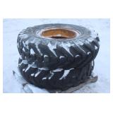 (2) 14.00-24 LOADER TIRES ON 10-BOLT RIMS
