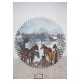 HAND PAINTED "SEASON OF SERENITY" 25" SAW BLADE