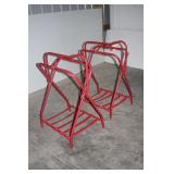 (2) FOLDING SADDLE RACKS (UNUSED)