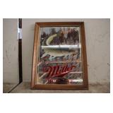 MILLER HIGH LIFE WISCONSIN MUSKIE BEER MIRROR