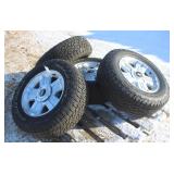 (4) GOODYEAR 265/65R18 TIRES ON 6-BOLT CHEVY