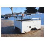 STEEL SERVICE TRUCK BOX WITH RACK