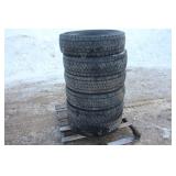 (6) CONTINENTAL 225/70R19.5 TIRES