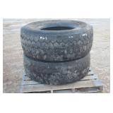 (2) HANKOOK 425/65R22.5 TIRES