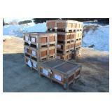 (12) WOODEN SHIPPING CRATES