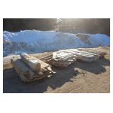 (4) PALLETS OF TRIM BOARDS, FLOORING AND MISC
