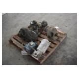 PALLET LOT OF ELECTRIC MOTORS AND GEAR REDUCTION