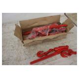 (5) 5/16"-3/8" LEVER CHAIN BINDERS (UNUSED)