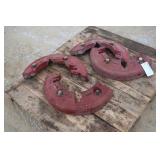 PAIR OF FARMALL TRACTOR SPLIT REAR WHEEL WEIGHTS