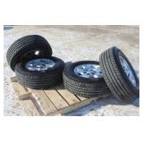 (4) MICHELIN LT265/70R17 TIRES ON 6-BOLT CHEVY