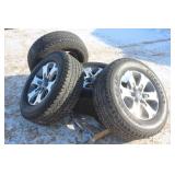 (4) FIRESTONE 275/65R18 TIRES ON 6-BOLT FORD