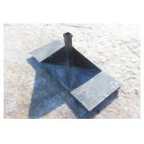 SKID STEER MOUNT 18" LONG RECEIVER PLATE (UNUSED)