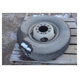 FIRESTONE LT235/85R16 TIRE ON 10-BOLT DUALLY RIM
