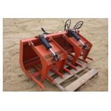SKID STEER MOUNT 60" GRAPPLE BUCKET (UNUSED)