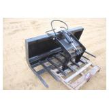 SKID STEER MOUNT 60" SINGLE CLAW GRAPPLE BUCKET