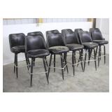 (11) SWIVEL BAR STOOLS WITH BACKRESTS