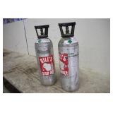 (2) ALUMINUM CO2 TANKS