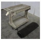 AKRO MILS CART PLASTIC SHOP CART & RUBBER FLOOR