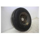 FIRESTONE 9.5L-14 IMPLEMENT TIRE ON 5-BOLT RIM