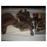 SADDLE, FENDERS, STIRRUPS, SADDLE STRAPS & MISC