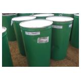 (4) 55 GALLON STEEL BARRELS WITH REMOVABLE LIDS