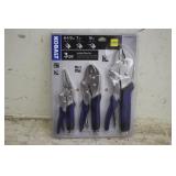 KOBALT 3 PIECE LOCKING PLIERS SET (UNUSED)