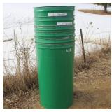 (4) 55 GALLON STEEL BARRELS NO LIDS