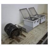 (2) 120 VOLT LIGHTS & HYDRAULIC PUMP WITH TANK