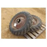 (2) 7.50-20 TIRES ON 8-BOLT RIMS