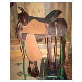 16" CUSTOM ROUGHOUT SADDLE FQB (UNSUED)