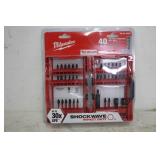 MILWAUKEE 40 PIECE IMPACT DRIVER SET (UNUSED)