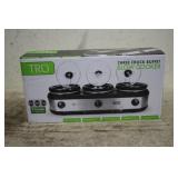 TRU 3 CROCK BUFFET SLOW COOKER (UNUSED)