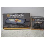 TOASTMASTER 4-SLICE TOASTER & NON STICK GRIDDLE