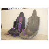 (2) FIBERGLASS RACING SEATS