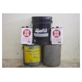 LOT OF HYDRAULIC OIL, FUEL STABILIZER & OIL
