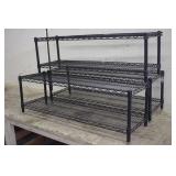 (4) METRO STYLE WIRE SHELVES
