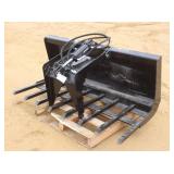 SKID STEER MOUNT 60" SINGLE CLAW GRAPPLE BUCKET
