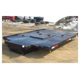 TRUCK FLATBED WITH FLIP UP GOOSENECK BALL