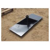 SKID STEER MOUNT 10" RECEIVER PLATE (UNUSED)
