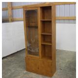 WOODEN GUN CABINET WITH KEYS