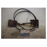 5/8" CABLE, (2) SHOVELS, FOOT AIR PUMP & MISC