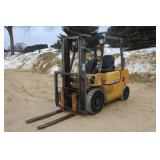 2001 MITSUBISHI 5500LB CAPACITY GAS FORKLIFT