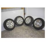 (4) GOODYEAR P265/65R18 TIRES ON CHEVY 8-BOLT