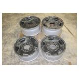 (4) 18 X 7 1/2 8-BOLT CHEVY STEEL RIMS
