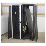(2) NETWORK RACKS ON WHEELS