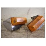 PAIR OF AMBER STROBE LIGHTS