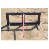 SKID STEER MOUNT BALE SPEAR (UNUSED)