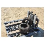 FORKLIFT FORK CARRIAGE WITH 42" LONG FORKS
